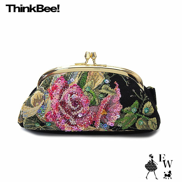 シンクビー ポーチ Think Bee がま口ポーチ 小物入れ カーラ A003985 エクセルワールド  誕生日 ギフト プレゼントにも 母の日 レディース ブランド ウォレット 財布 TP5 mk
