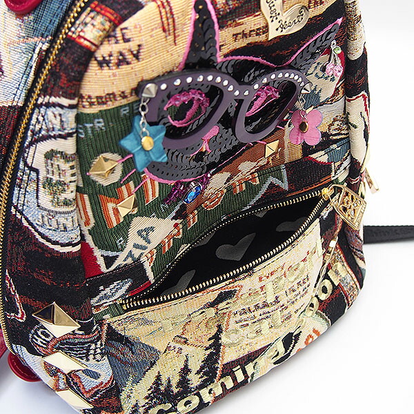 シンクビー リュック パスポートキャット パープルメガネ バックパック