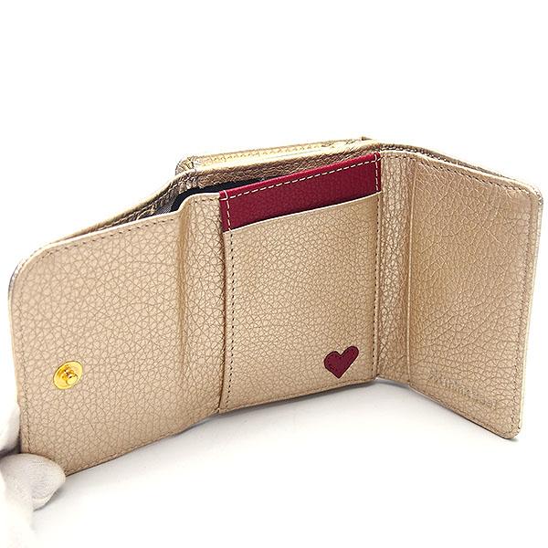 シンクビー 財布 Think Bee ハーティハート 三つ折財布 ゴールド
