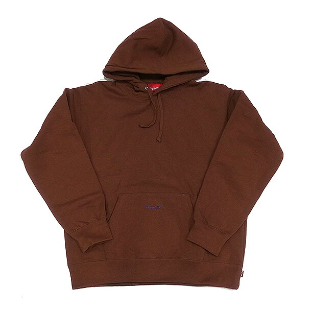 新品 シュプリーム Supreme メンズ パーカー Supreme MICRO LOGO HOODED SWEATSH 直営店買付 本物 2022SS SS22SW81ブラウン Lサイズ