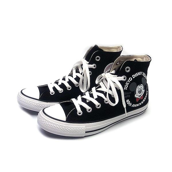 コンバース×ディズニー スニーカー 26.5cm 40周年コラボ CONVERSE ALL STAR 40 HI ディズニーリゾート限定  バレンタイン ホワイトデー 誕生日 ギフト