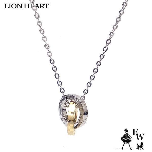 ライオンハート ネックレス LION HEART ダブルリング ステンレス 04N135SLYG イエローゴールド エクセルワールド  レディース  ブランド プレゼントにも
