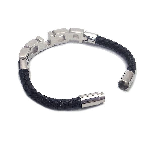POLICE ポリス ブレスレット レザーブレスレット 23873BLB-S
