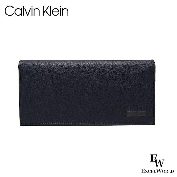 カルバンクライン 財布   二つ折り長財布 小銭入れ付き 31CK190010 ボックス付き レザー ブラック メンズ ブランド プレゼントにも おしゃれ ok