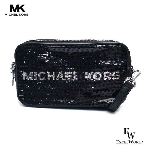 マイケルコース バッグ アウトレット ショルダーバッグ カメラバッグ 35H9SY9C5I MICHAEL KORS スパンコール ブラックマルチ