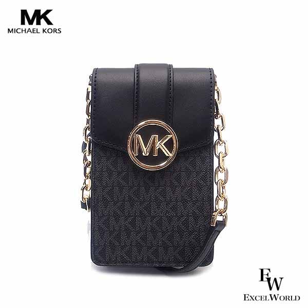 マイケルコース バッグ アウトレット ショルダーバッグ スマフォ クロスボディー カメルン モノグラム MICHAEL KORS 35S2GNMC5B ブラック レディース ブランド mk