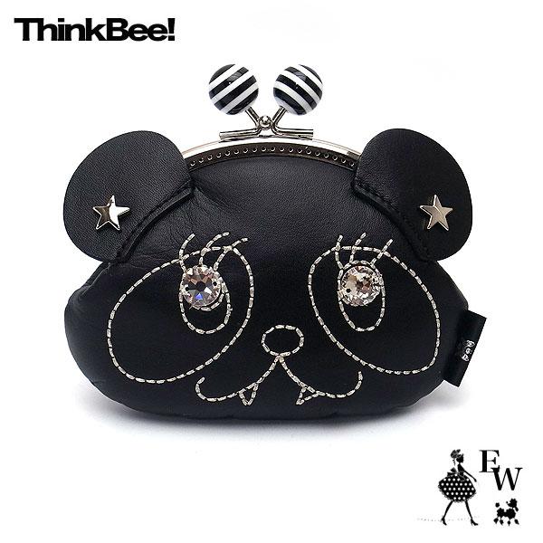 シンクビー Think Bee 財布 A001143 がま口 財布 ポーチ ピンポン カワイイ パンダ ok