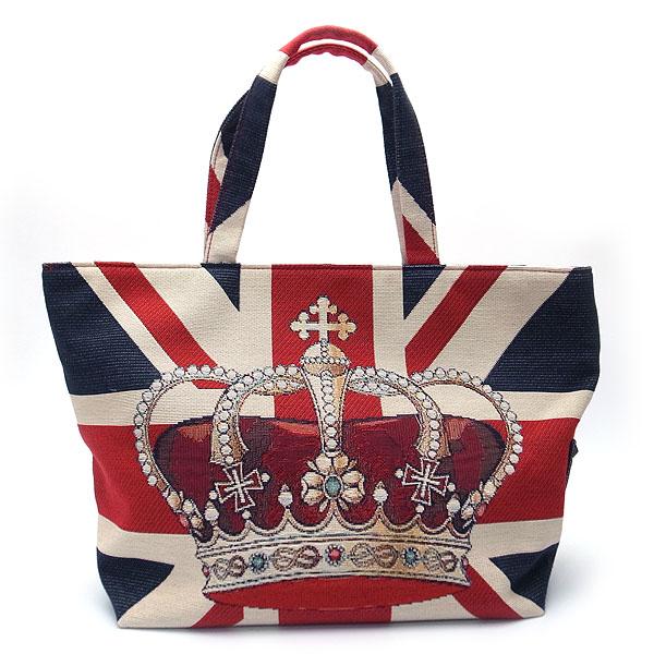 シンクビー バッグ Think Bee ゴッドセイブザクイーン トートバッグ A002893 Think Bee A4対応 通勤 通学 マルチカラー mk