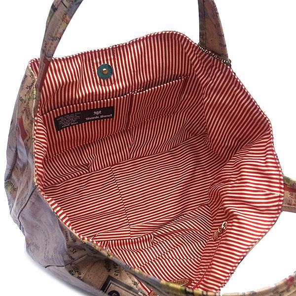 シンクビー バッグ Think Bee A001126 トートバッグ ロンドンマップ 撥