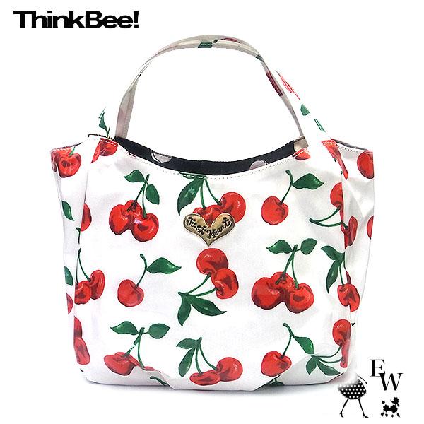 シンクビー バッグ Think Bee チェリーオーベイビー ハンドバッグ A002989 ホワイト エクセルワールド レディース ブランド プレゼントにも mk