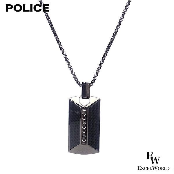ポリス POLICE ネックレス サークル HELIX メンズ ステンレス ペンダント GN0001404 ブラック  誕生日 プレゼントにも