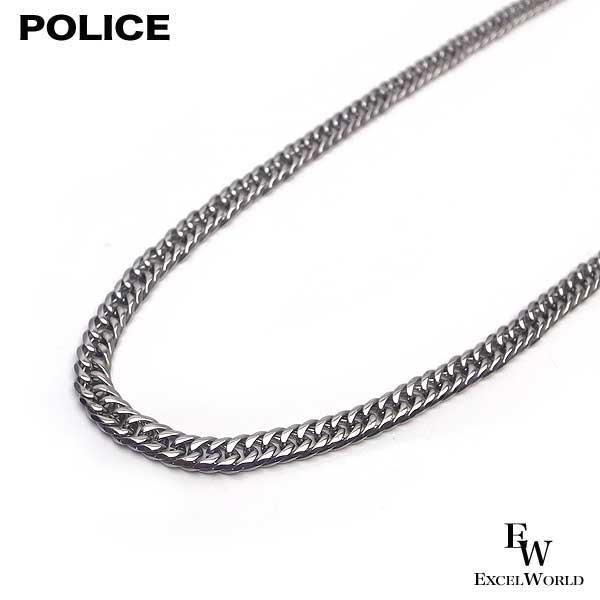 ポリス ネックレス  POLICE 喜平 キヘイ 6面 60cm 幅 約5.7mm GN0002615 シルバー エクセルワールド メンズ ブランド プレゼント ギフトの通販は