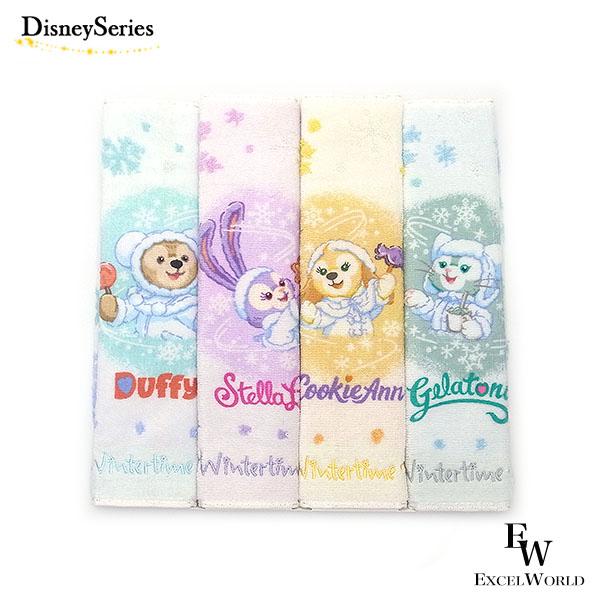 ダッフィー ＆フレンズ ミニタオル 4枚 ハンカチ ホワイトウィンター