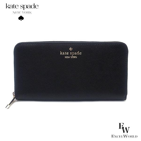 ケイトスペード 財布 KATESPADE アウトレット 長財布 ラウンドジップ KC578 001 ブラック エクセル レディース ブランド