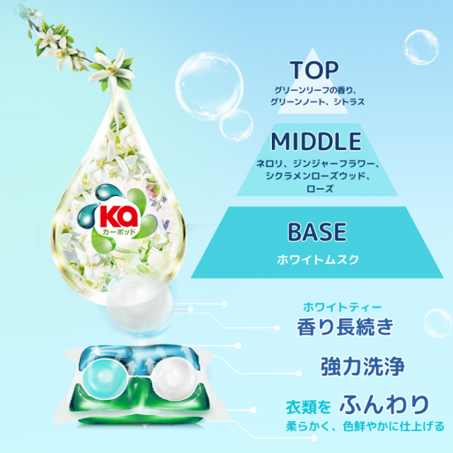 カーポッド部屋干しEX 柔軟剤入り洗剤 セット 大容量 本体42粒 