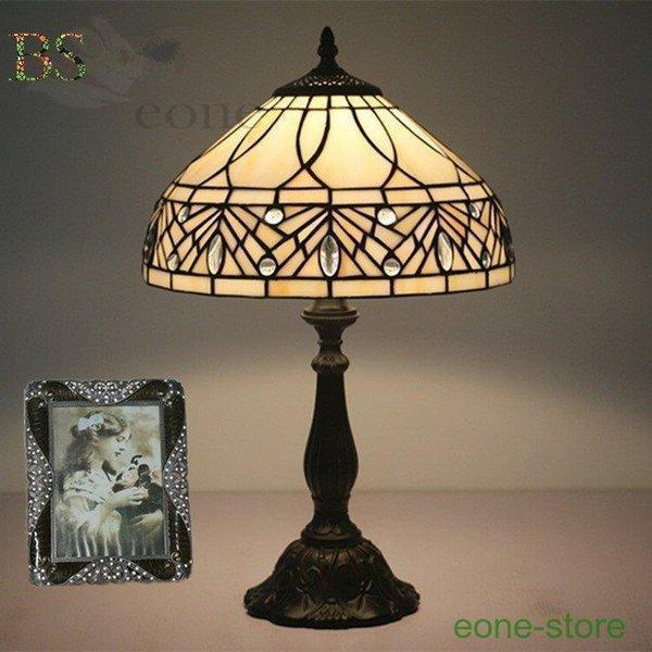 □極上品□ステンドグラスランプ 卓上スタンド ．豪華テーブルランプ
