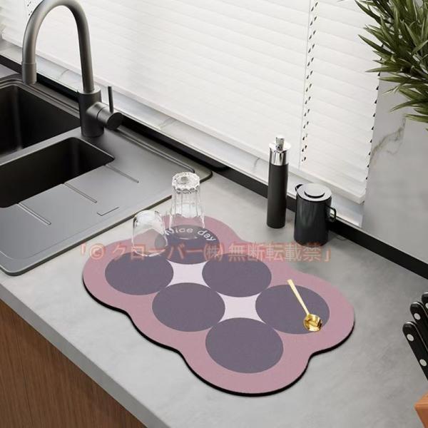 キッチン 水切り トレー マット 30*40cm 40*60cm 選べる クローバー株式会社 ５色 キッチンシート 保護マット 調理台マット 食器棚シート 水切りトレー