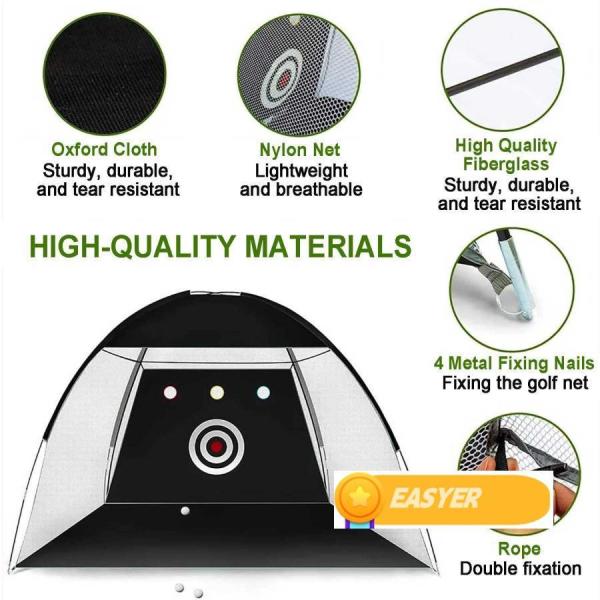 ゴルフネット　練習用　折りたたみ式　キャリーバック付 ゴルフネット、ゴルフ 練習用 ネット、ポータブルゴルフ練習ネット