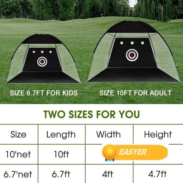 ゴルフネット、ゴルフ 練習用 ネット、ポータブルゴルフ練習ネット
