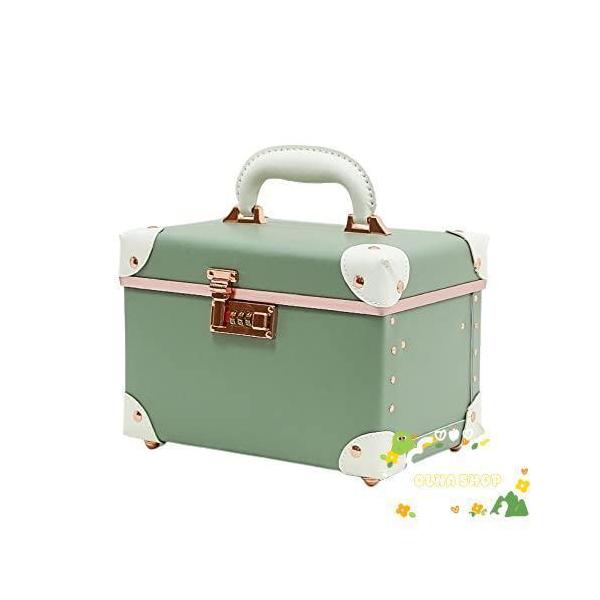 コスメボックス トレンチケース mサイズ 鏡付き 化粧品収納ボックス