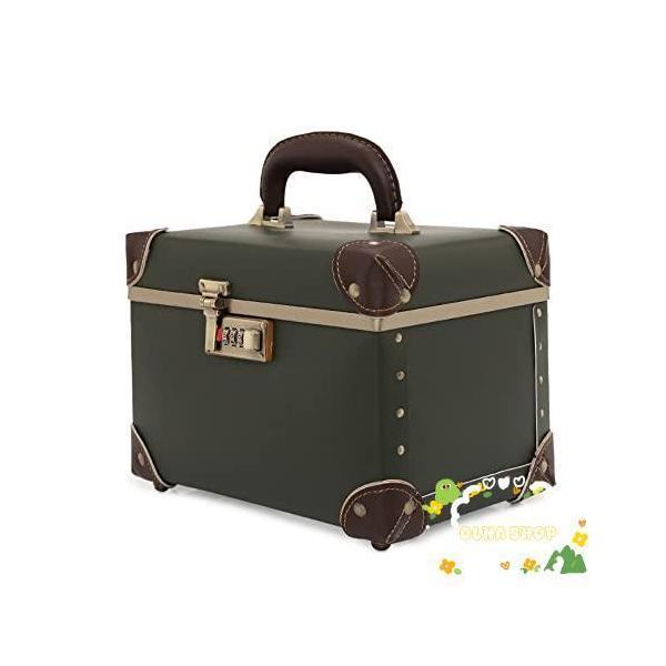 コスメボックス トレンチケース mサイズ 鏡付き 化粧品収納ボックス