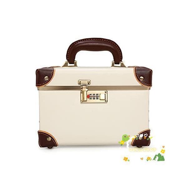 コスメボックス トレンチケース mサイズ 鏡付き 化粧品収納ボックス