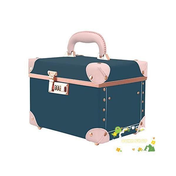 コスメボックス トレンチケース mサイズ 鏡付き 化粧品収納ボックス