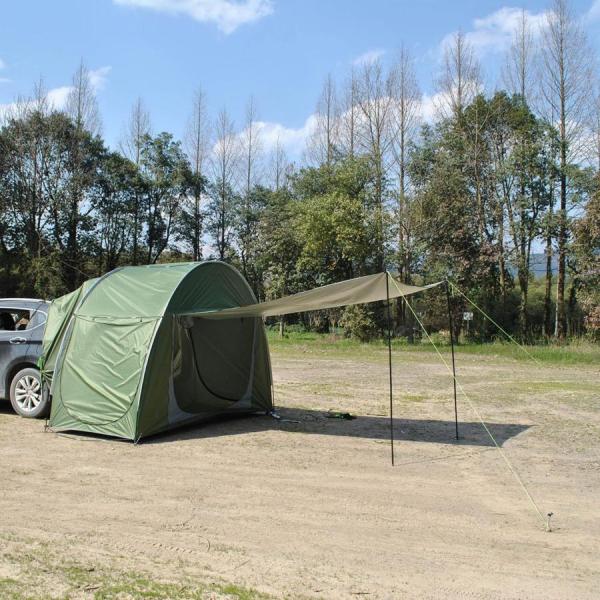 防災対策車中泊テントトランクテントキャンプ 日よけ 防水?UV機能
