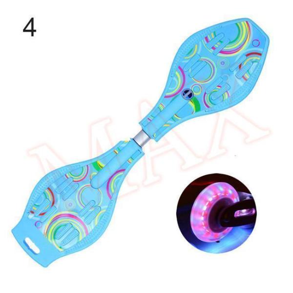 エスボード LED光るホイール 子供用 大人用 キックボード スケート