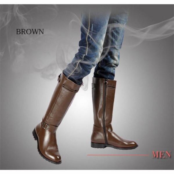 バイクブーツ 革ブーツ ロングブーツ メンズシューズ 冬 ライディング