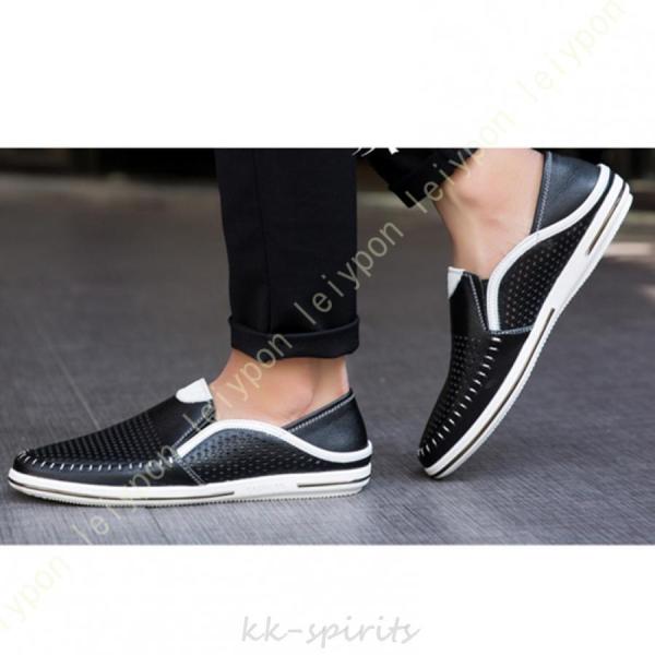 デッキシューズ メンズ 黒 小さいサイズ カッコいい おしゃれ