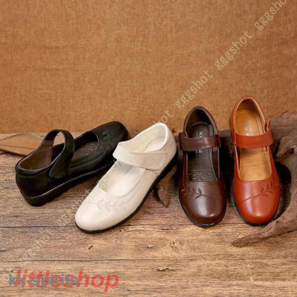 婦人靴 幅広 甲高 コンフォートシューズ パンプス 痛くない 3cm レディース おしゃれ 50代 60代 40代 学生 レディース ファッション 革 レザー レトロ 婦人靴 幅広 甲高 コンフォートシューズ パンプス 痛くない 3cm