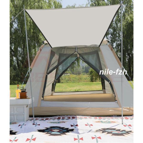 テント 3-4人用 キャンプテント 折り畳み式 アウトドアテント 軽量