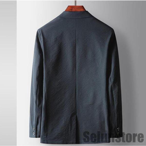 テーラードジャケット ジャケット メンズ 無地 開襟 カジュアル