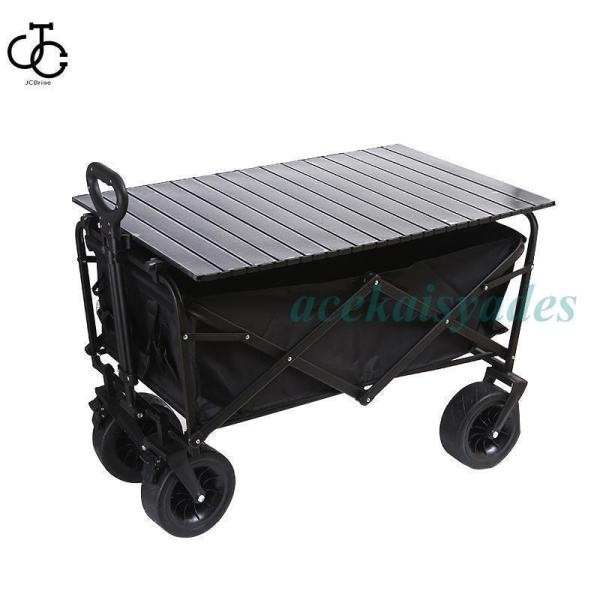 ワゴンテーブルセット アウトドアワゴン テーブル 折りたたみ キャリー
