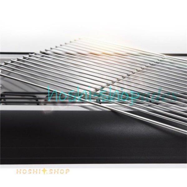 バーベキュー 折りたたみ式 グリル 高さ2段調節 鉄板付 炒める 焼く