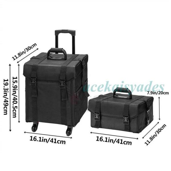 3WAY メイクボックス キャリーケース 大容量 プロ仕様 持ち運び 多機能