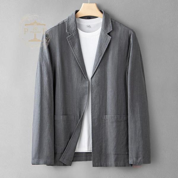麻ジャケット メンズ 春夏用 綿麻 清涼 テーラードジャケット サマージャケット クローバー株式会社 ビジネス リネンジャケット ゴルフ 春夏 父の日 麻ジャケット メンズ 春夏用 綿麻 清涼 テーラードジャケット サマー