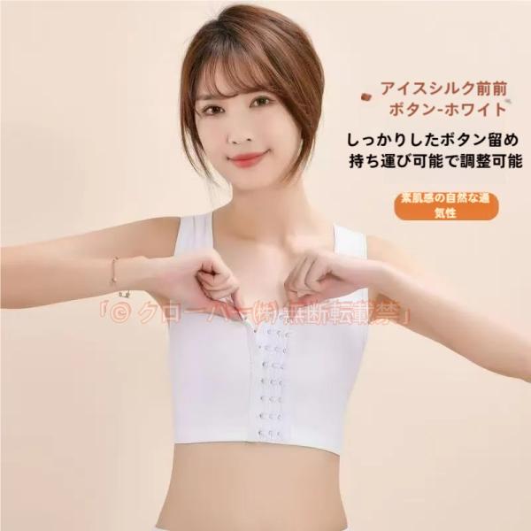 ナベシャツ 2枚セット 胸つぶし スポーツブラ 揺れ防止 小さく見せる ブラ クローバー株式会社 インナー 肌着 コルセット ハーフトップ フロントホック 3段 夏
