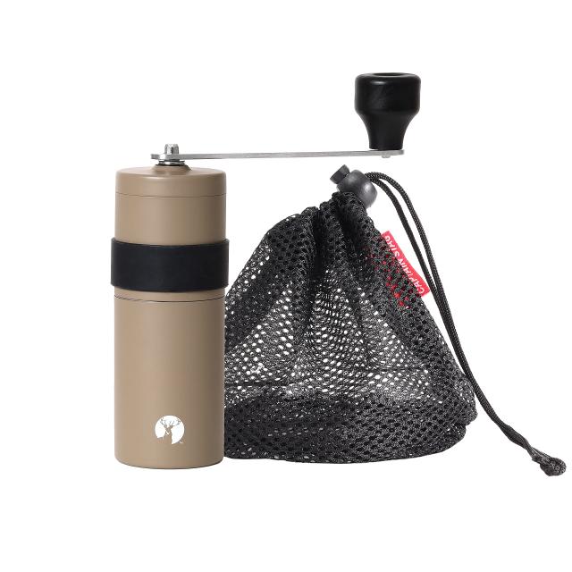 限定 キャプテンスタッグCAPTAIN STAG 日本製 コーヒーミル セラミック刃 ハンディータイプ Sサイズ 18-8ステンレス製 メッシュ