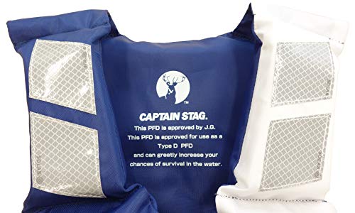 キャプテンスタッグ(CAPTAIN STAG) 救命胴衣 ライフジャケット 国土交通省型式承認 桜マーク タイプD Mサイズ ネイビー×ホワ キャプテンスタッグCAPTAIN STAG 救命胴衣 ライフジャケット 国土交通