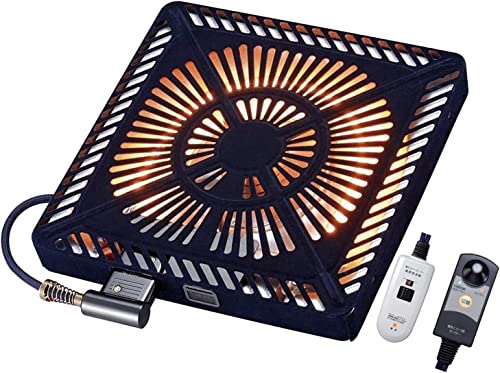山善 こたつ用 取替えヒーター 600W U字型 ハロゲンヒーター 速暖 人感センサー搭載 省エネ ファンタイプ 手元コントローラー付き 温風ヒ