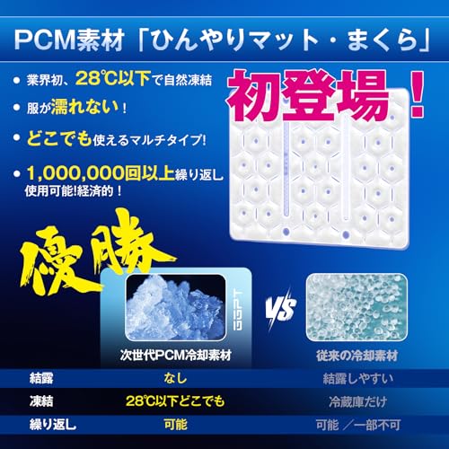 熱中症対策 暑さ対策グッズ 日本初！28℃で自然凍結GGPT 氷枕