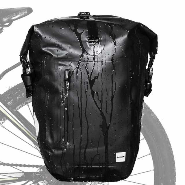 Rhinowalk 自転車 パニアバッグ リアバッグ サイドバッグ バイク 防水 大容量 軽い 収納力 ブラックの通販は