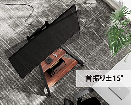 DESIGN 壁寄せテレビスタンド キャスター付き 32 43 50 55 60 65型対応 コーナーテレビ台 ケーブル管理 固定移動 デザイ_2