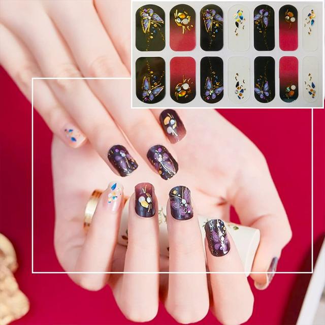 ネイルシール 手6枚入り 立体3Dデザイン ネイルステッカー 手用 ジェル