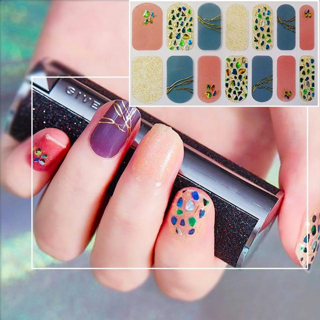 ネイルシール 手6枚入り 立体3Dデザイン ネイルステッカー 手用 ジェル