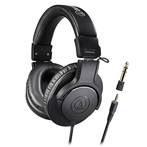 オーディオテクニカ ATH-M20x/1.6 プロフェッショナル モニターヘッドホン 有線 ヘッドフォン ケーブル長1.6m レコーディング