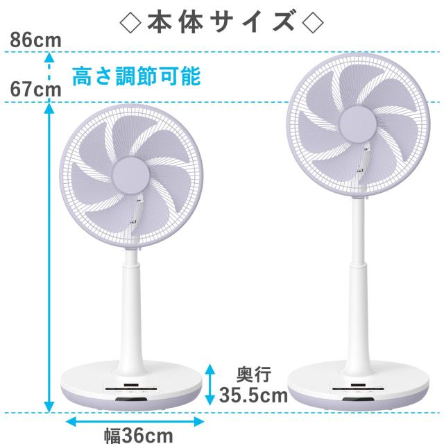 限定 山善 扇風機 リビング 日本電産製 DCモーター搭載 静音