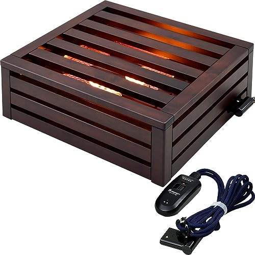 メトロ電気工業 掘りこたつ用 取替ヒーターユニット 手元温度コントロール式 5時間切タイマー付 天然木 MH-606REDB